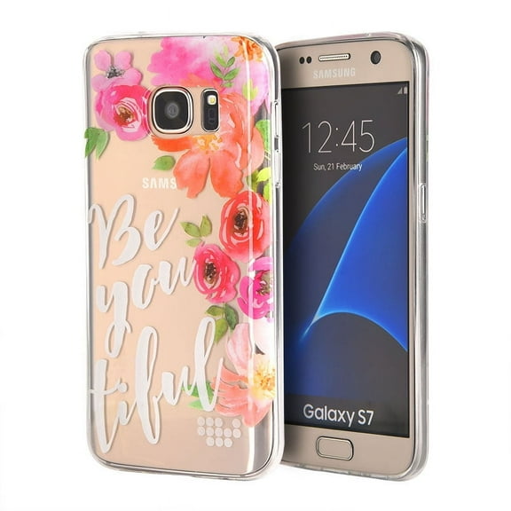 GSA Be-you-tiful Flowers Candy Case For Samsung Galaxy S7 Multicolor