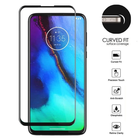 GSA Black Boarder Tempered Glass for Moto G Stylus 2020 XT2043 2 in PKG