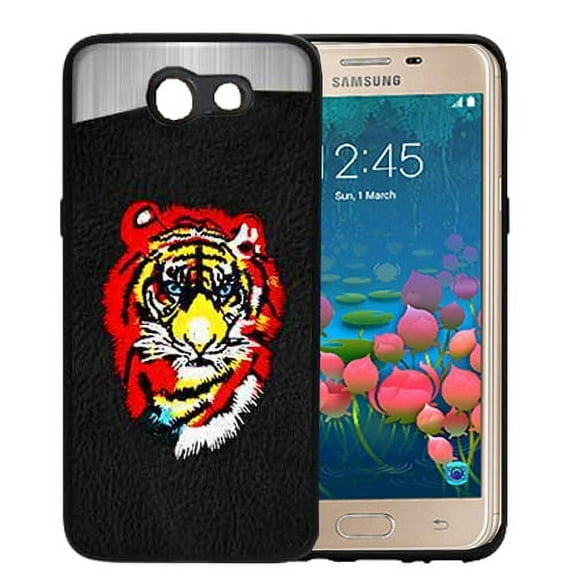 GSA Blade Candy Embroidered Tiger Case For Samsung Galaxy J7 2017 (J727), J7V, J7 Sky Pro, J7 Perx, Galaxy Halo & Prime