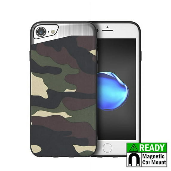 GSA Blade Carbon Hybrid Case For iPhone 8 plus/7 Plus/6 Plus - GREEN CAMO