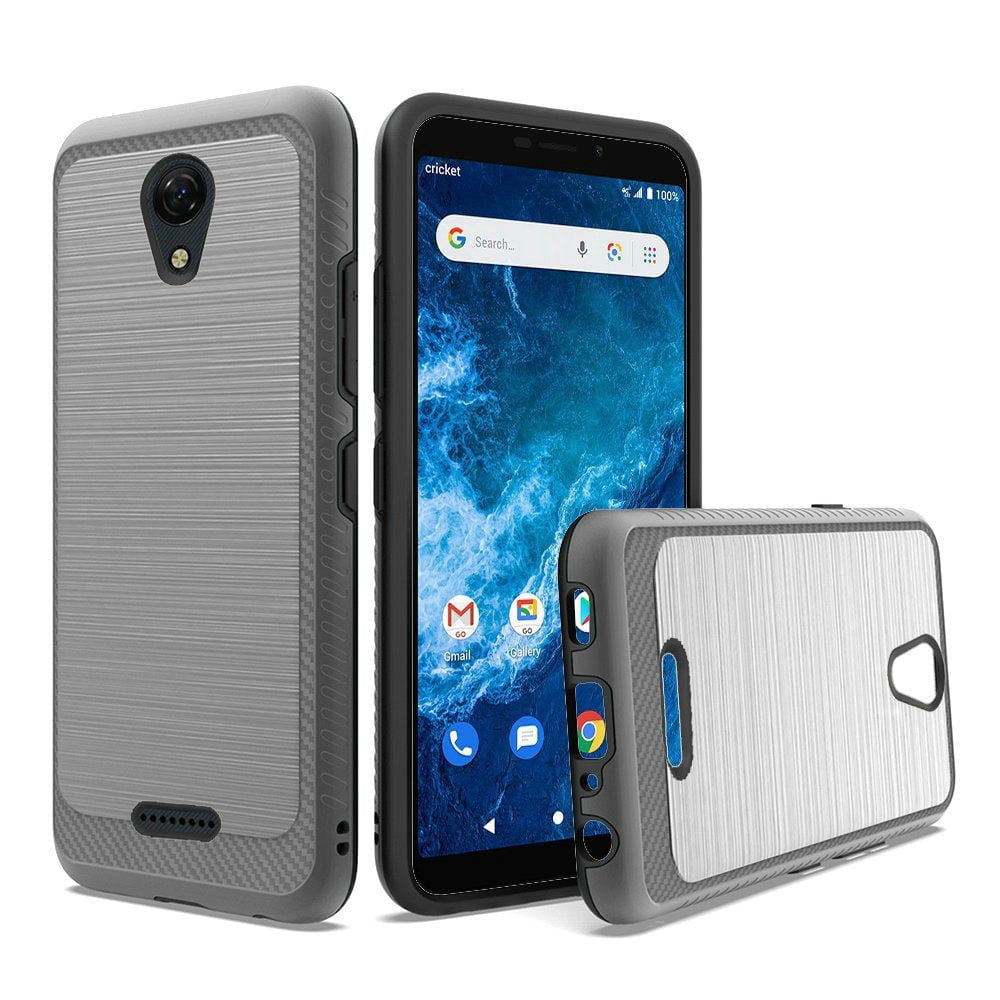 GSA Brushed Case w/Edge Design for Cricket Icon 2 - Gray - Walmart.com