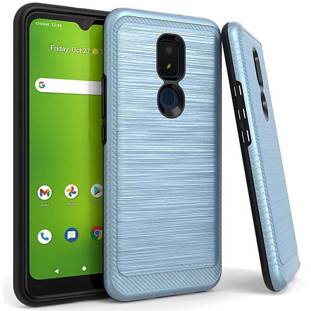 GSA Brushed Case w/Edge Design for Cricket Icon 3 - Blue - Walmart.com
