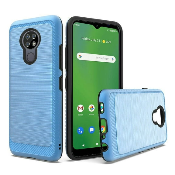 GSA Brushed Case w/Edge Design for Cricket Ovation - Blue