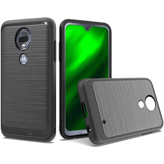 GSA Brushed Case w/Edge for Motorola Moto G7 PowerG7 Supra/XT1955 - Black