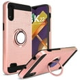 thumbnail image 1 of GSA Brushed Case with Ring Stand for LG K22 & K32 - Rose Gold/Black, 1 of 4
