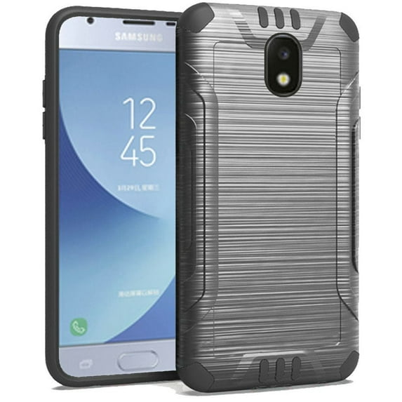 GSA Brushed Hybrid Case For Samsung Galaxy J3 (2018), J337 Gray