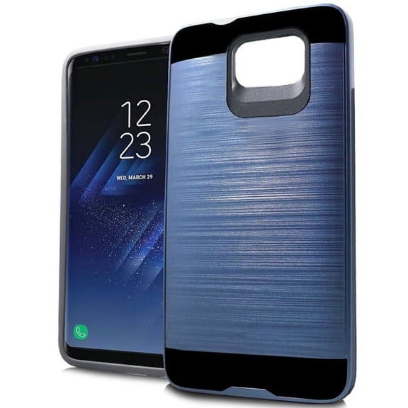 GSA Brushed Hybrid Case For Samsung Galaxy S8 - Blue/Black