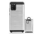 thumbnail image 1 of GSA Brushed Hybrid Case for Samsung Galaxy A02s - Silver/Black, 1 of 1