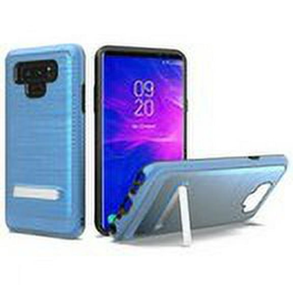 GSA Brushed Hybrid Case with Kickstand for Samsung Galaxy Note 9 - Blue