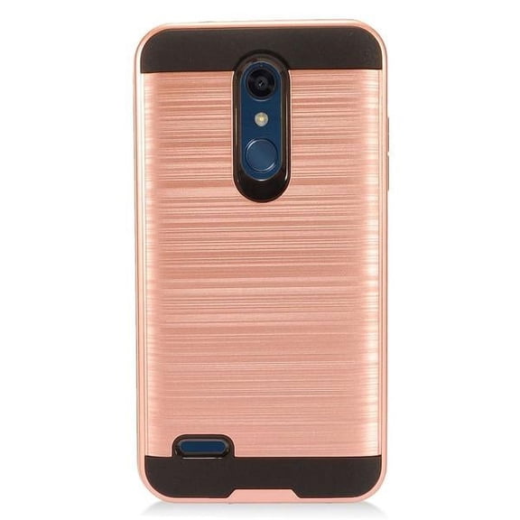 GSA Brushed Hybrid Hard Case For LG K30, K10 2018, Phoenix Plus, Rose Gold