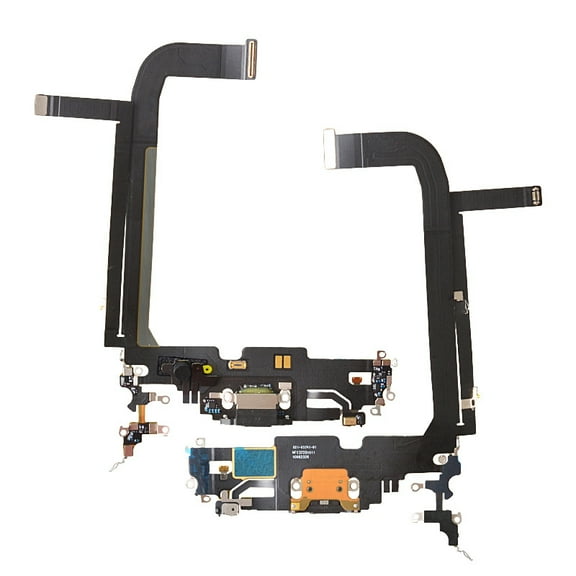 GSA Charging Port With Flex Cable For iPhone 13 Pro Max (High Quality) - Graphite
