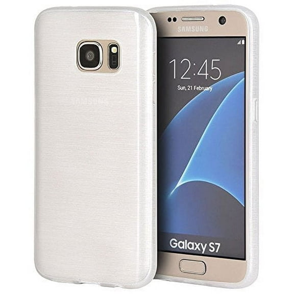 GSA Clear Frosted Candy Case For Samsung Galaxy S7 - White