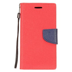 GSA Denim Fabric Wallet Case for Motorola Moto E5 Plus, E5 Supra & XT1924 Red & Blue