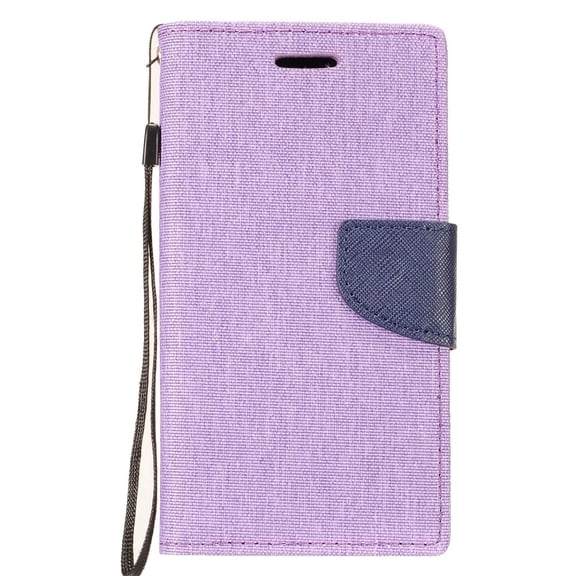 GSA Denim Flip Wallet Case for Samsung Galaxy S10 (6.1") Purple/Blue