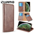thumbnail image 1 of Luxury Gentleman 2nd Generation Detachable Magnetic Flip Leather Wallet Case W Trio Card Slots For Iphone 11 Pro - Brown, 1 of 8