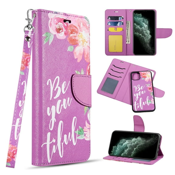 GSA Detachable Wallet CC Slots Case For iPhone 11 Pro (5.8") - BE-You-Tiful