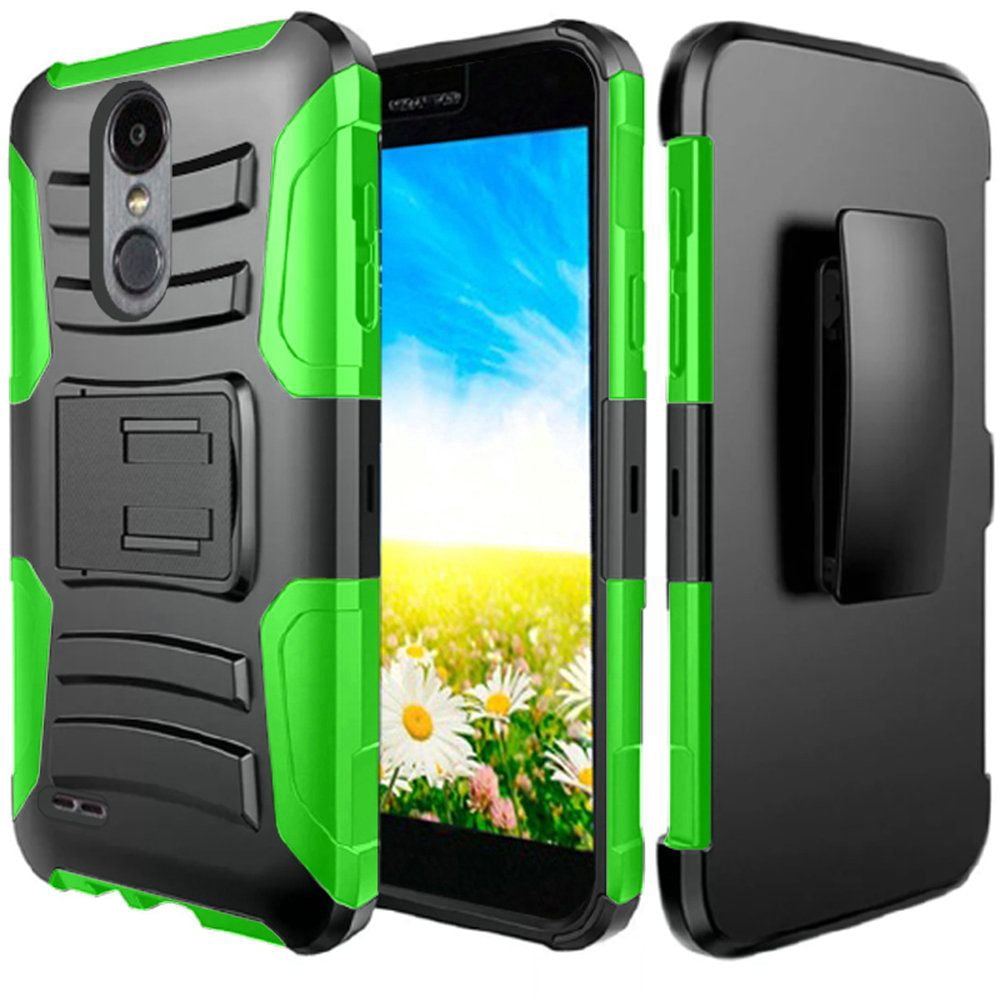 GSA Dual Layer Hybrid Holster Clip Case For LG Aristo (2, 2+, 3 ...