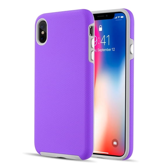 GSA EZpress Hybrid Case For iPhone XS Max (6.5") Purple Gray