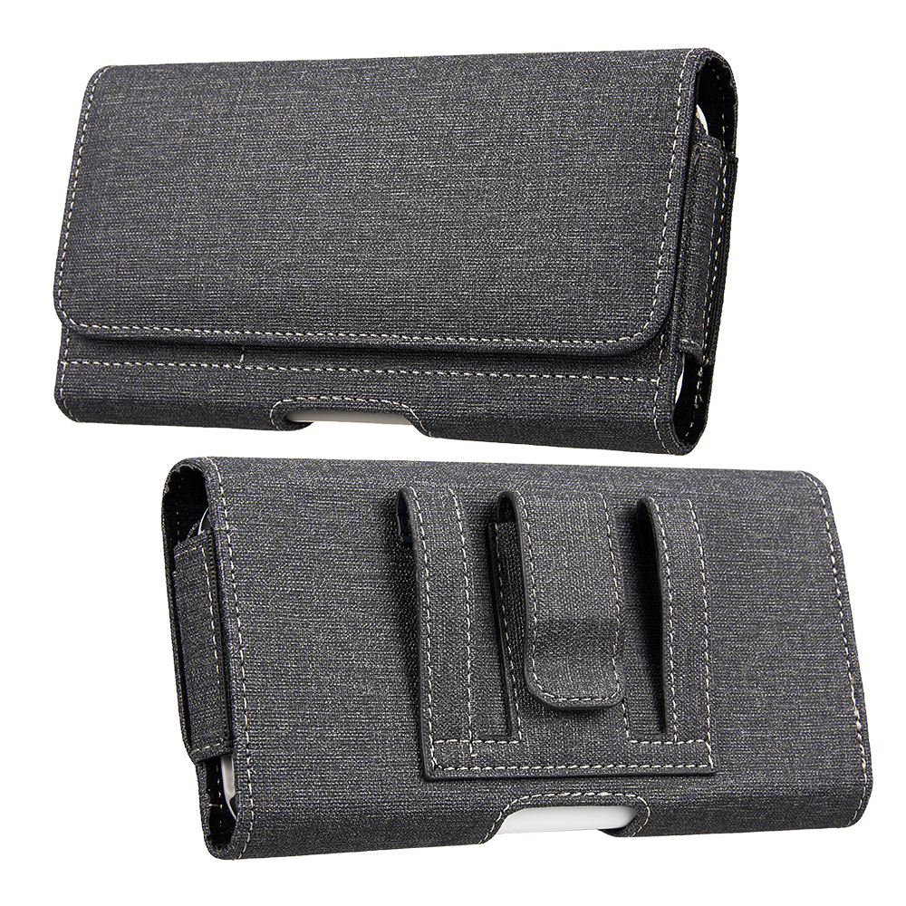 GSA Fabric Horizontal Cell Phone Pouch 5.5inch - Black - image 1 of 8