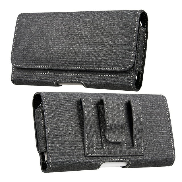 GSA Fabric Horizontal Cell Phone Pouch 5.5inch - Black