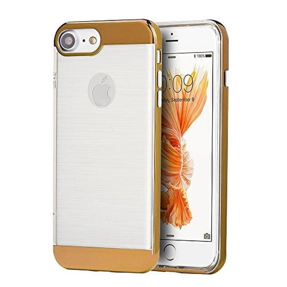 GSA Flexsilk Hybrid Case For iPhone SE (2022-20), 8, 7 & 6S(4.7") - Gold