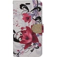 thumbnail image 1 of GSA Folio Flip Lily Wallet Case For iPhone 6 Plus/6s Plus - Pink/White, 1 of 2
