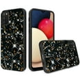 thumbnail image 1 of GSA Frozen Glitter Black Marble Print Case for Samsung Galaxy A02s, 1 of 2