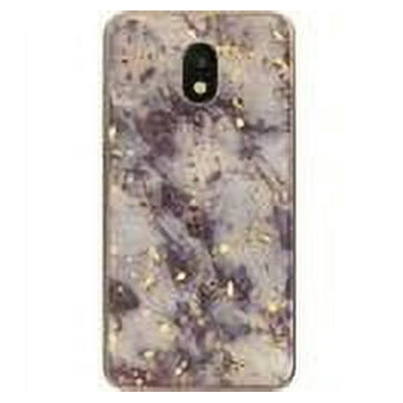 GSA Frozen Glitter Marble Candy Case For Samsung Galaxy J7 (2018) - Purple