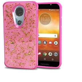 GSA Frozen Gold Glitter Case For Motorola Moto E5 Supra E5 Plus XT1924 Pink