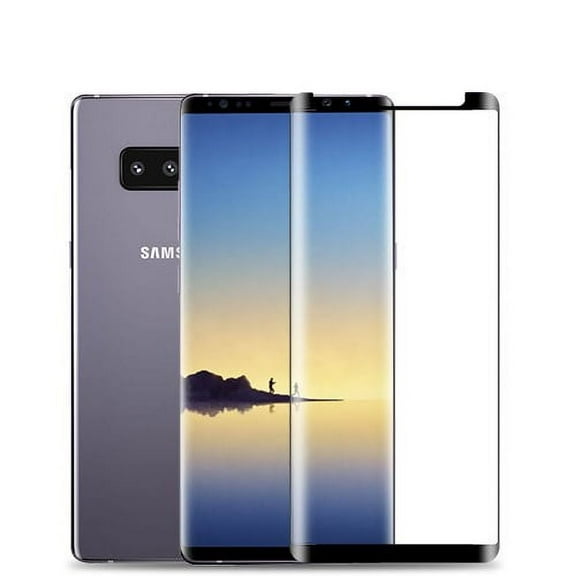 GSA Full Adhesive Premium Tempered Glass Black for Samsung Note 8
