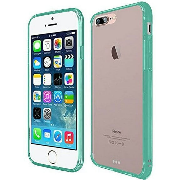 GSA Fused Bumper Candy Case For iPhone 8 Plus/7 Plus - Clear/Teal