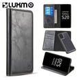 thumbnail image 1 of GSA Gentleman Folio Wallet Stand Case for Samsung S20 6.2" Black, 1 of 4