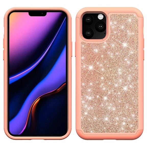 GSA Glitter Bling Diamond Hybrid Case For iPhone 11 PRO (5.8") - Rose Gold