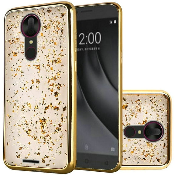 GSA Gold Flake Candy Case for Coolpad T-Mobile REVVL Plus - Gold