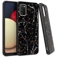 thumbnail image 1 of GSA Gold Flake Marble Case for Samsung Galaxy A02s - Black, 1 of 1