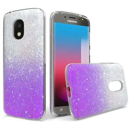 GSA Gradient Glitter Candy Case For Samsung Galaxy J7 (2018), J737, Refine, J7 Star Purple