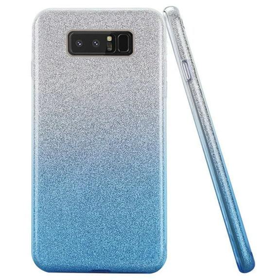 GSA Gradient Glitter Candy Case For Samsung Galaxy Note 8 - Blue