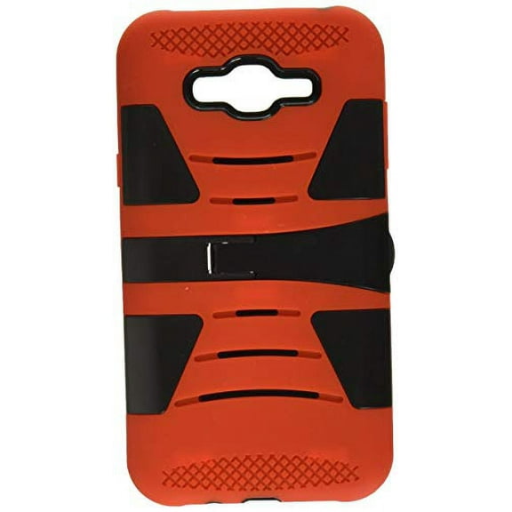 GSA Hybrid Kickstand Case For Samsung Galaxy J7 (2015),J700 - Black/Red