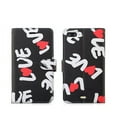 thumbnail image 1 of GSA "LOVE" Wallet Case For iPhone SE (2022-20) 8, 7 & 6s (4.7") - Black White, 1 of 1