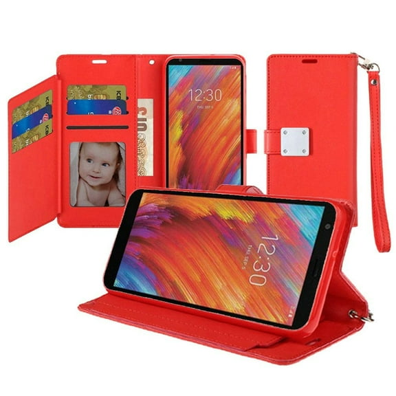 GSA LUX Flip Wallet Case for LG Aristo 4 Plus - Red
