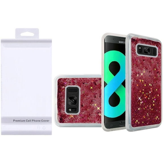 GSA Liquid Glitter Candy Case For Samsung Galaxy S8 Plus - Hot Pink