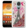 thumbnail image 1 of GSA Liquid Glitter Hybrid TPU Case For Motorola Moto E5 Supra E5 Plus Paris Pink, 1 of 4