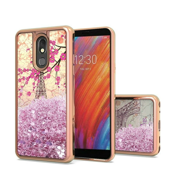 GSA Liquid Glitter Image Paris Eiffel Tower Case for LG Aristo 4 Plus