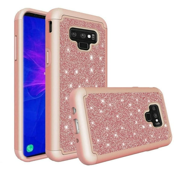 GSA Luxury Glitter Bling Case for Samsung Galaxy Note 9 - Rose Gold