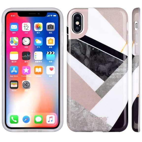 GSA Marbilicious Collection Candy Case For iPhone XS Max (6.5") - Rose Gold