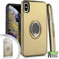 thumbnail image 1 of GSA Metallic Hybrid Case with Ring Stand For iPhone XS Max (6.5") - Gold, 1 of 1