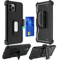 thumbnail image 1 of GSA Multi Function Holster Cards Magnetic Case for iPhone 13 Pro BLACK, 1 of 3