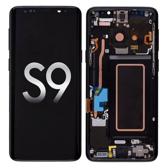 GSA OLED Screen Digitizer Frame for Samsung Galaxy S9 G960 Black