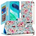 thumbnail image 1 of GSA Premium Flip Wallet Case for Motorola Moto G Fast - Vintage Roses, 1 of 6