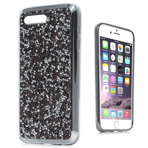 GSA Rock Bling Hard Protective Case For iPhone 6Plus, 7Plus & 8Plus (5.5") - BLACK